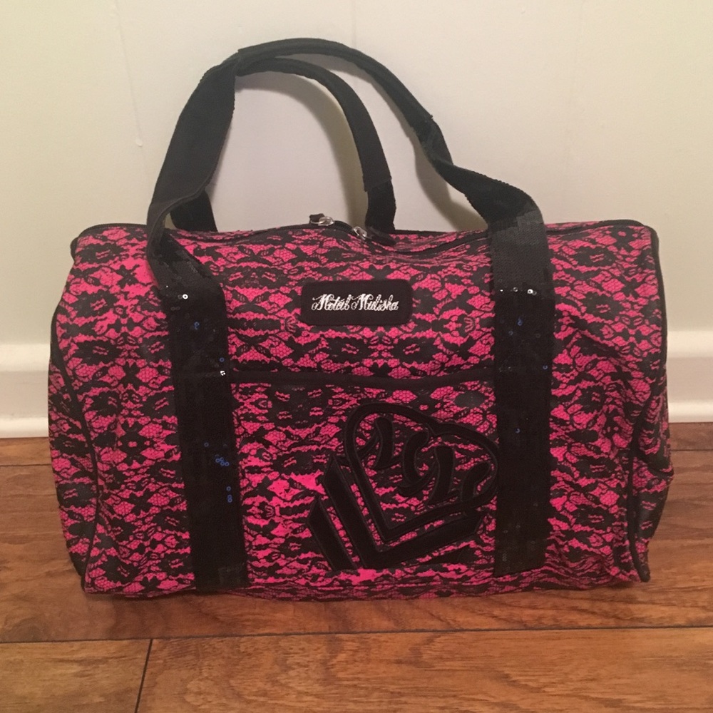Metal Mulisha Pink and Black Travel Bag